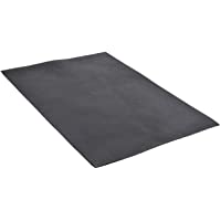 Gusti Vincenzo - Pieza de piel de búfalo con corte de piel de búfalo rectangular para manualidades- color negro